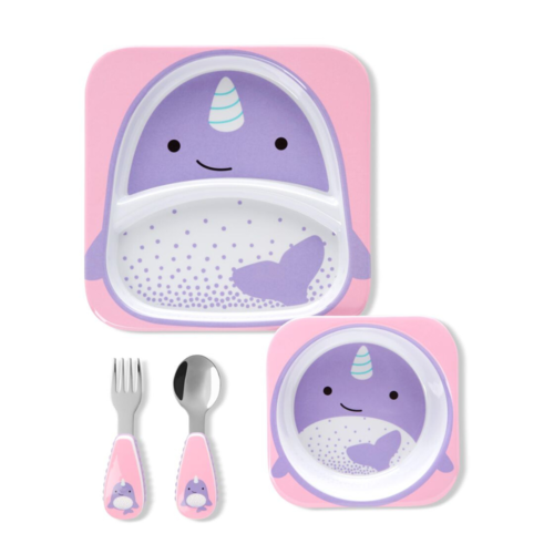 Zoo Mealtime Gift Set Narwhal