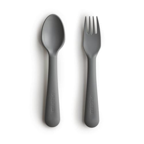 Mushie Fork and Spoon Set - Luna Baby Modern Store