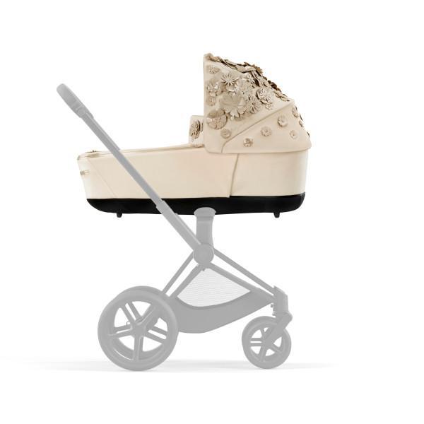 Priam 4/E-Priam 2 Lux Carry Cot - Simply Flowers Nude Beige