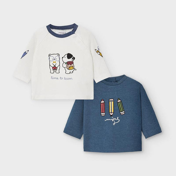 Mayoral Long Sleeved T-Shirts Set Boy - Luna Baby Modern Store