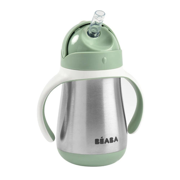 Beaba - Stainless Steel Kids Water Bottle, Rain