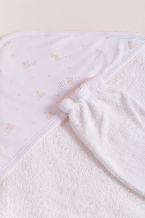 Little Bunny Towel White/Pink