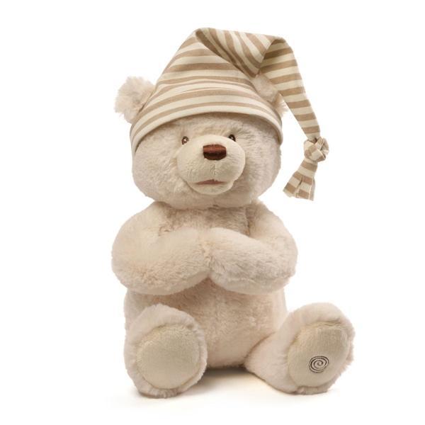Animated Goodnight Prayer Bear Spiritual Plush Stuffed Animal