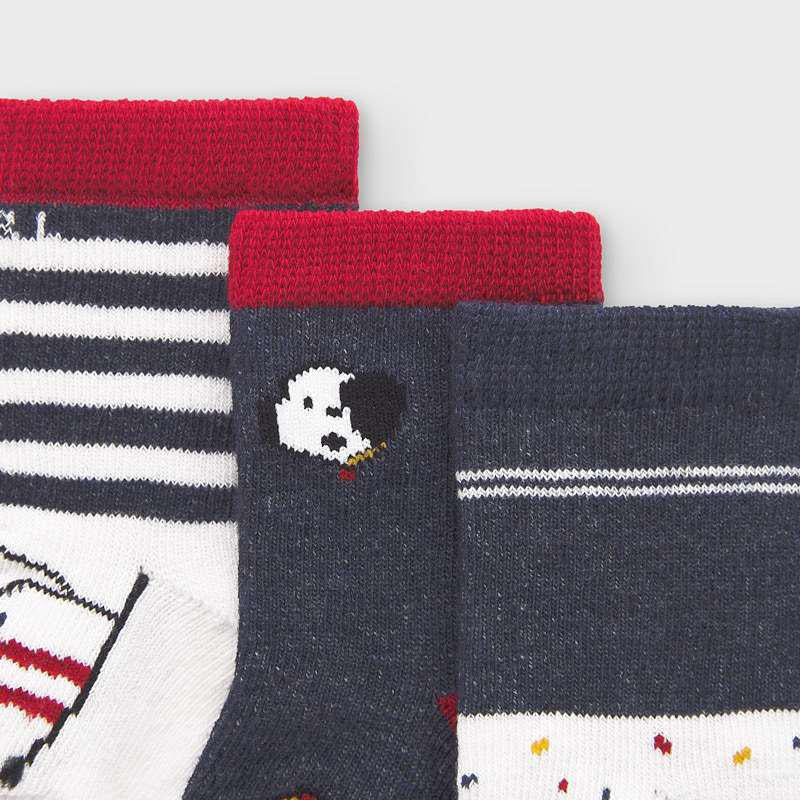 Mayoral Set Of 3 Pairs Of Socks Baby Boy - Luna Baby Modern Store