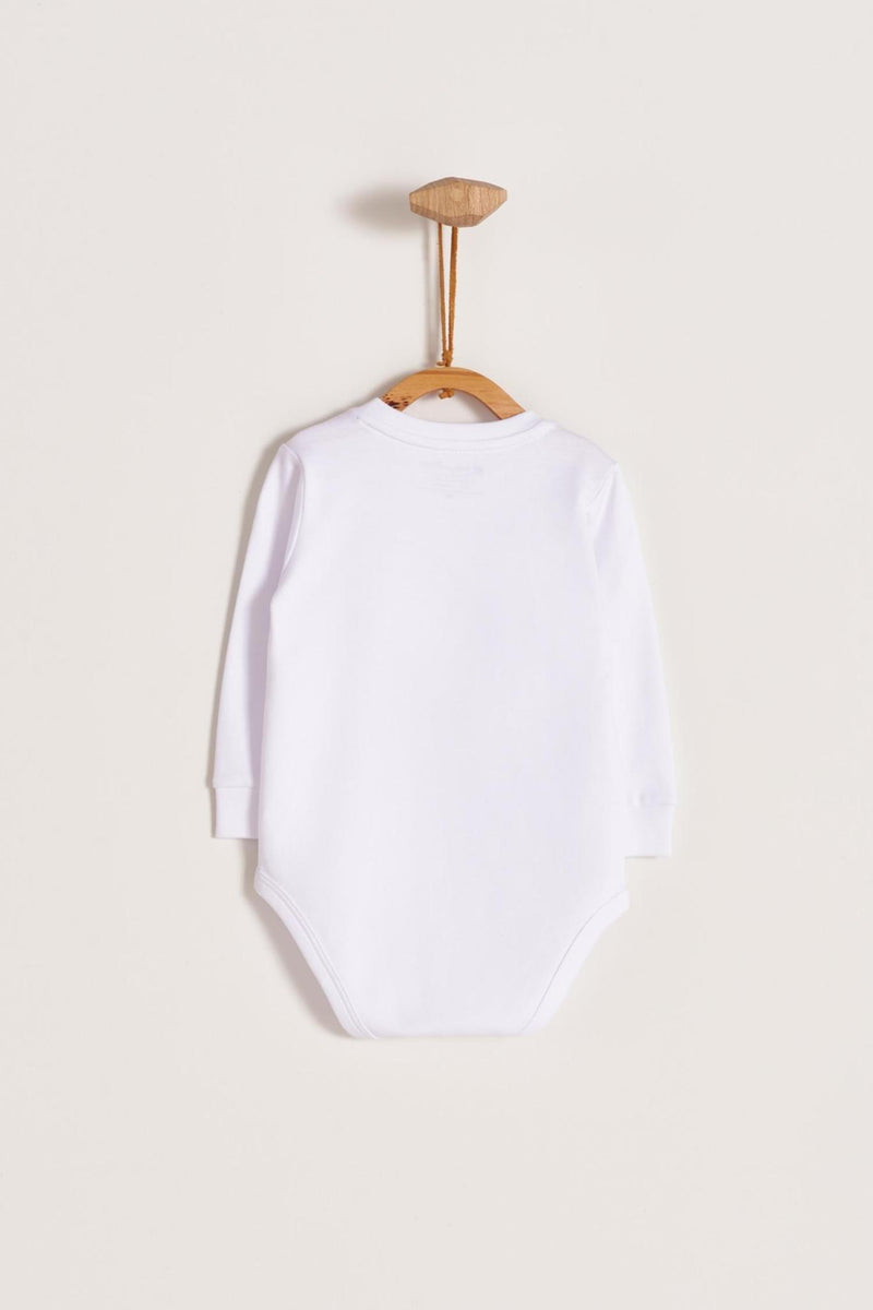 Pima Colors Long Sleeve Bodysuit White