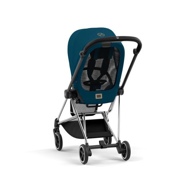 Mios 3 Stroller - Chrome/Black Frame and Mountain Blue Seat Pack