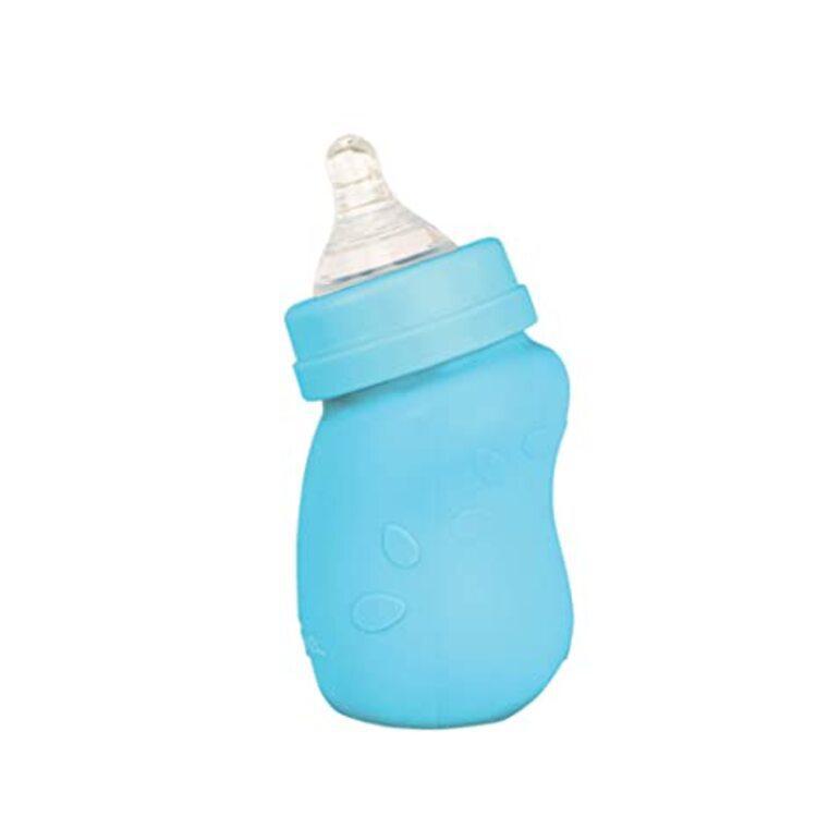 Baby Bottle Made From Plants And Glass (5 oz) Aqua