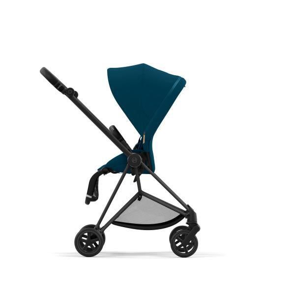 Cybex Mios 3 Stroller - Matte Black/Black Frame and Mountain Blue Seat Pack