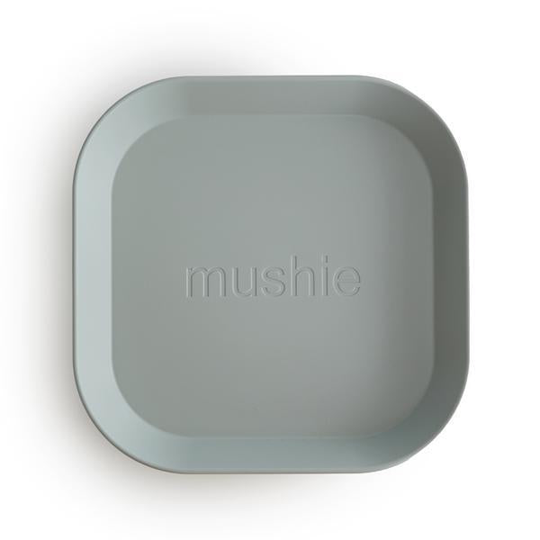 Mushie Square Dinnerware Plates Set of 2 - Luna Baby Modern Store