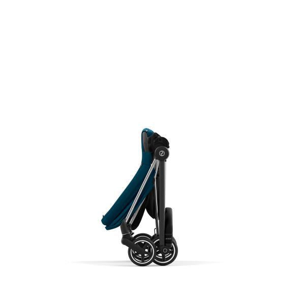 Mios 3 Stroller - Chrome/Black Frame and Mountain Blue Seat Pack