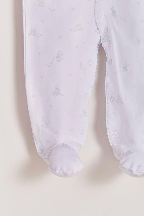 Little Bunny Footed Pajama Light Blue