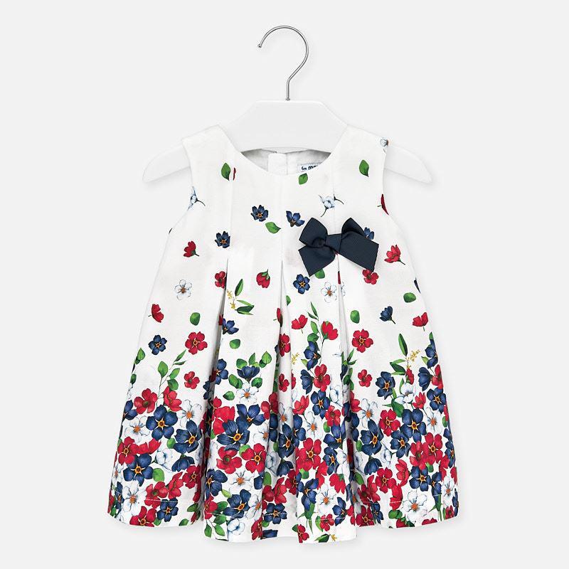 Mayoral Poplin Dress - Luna Baby Modern Store