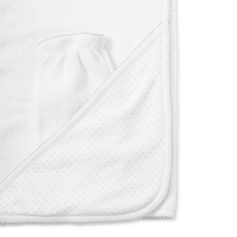 Towel Dots White/Silver